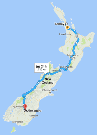 Not that far by American standards, but with NZ roads, this is a fairly epic trip.